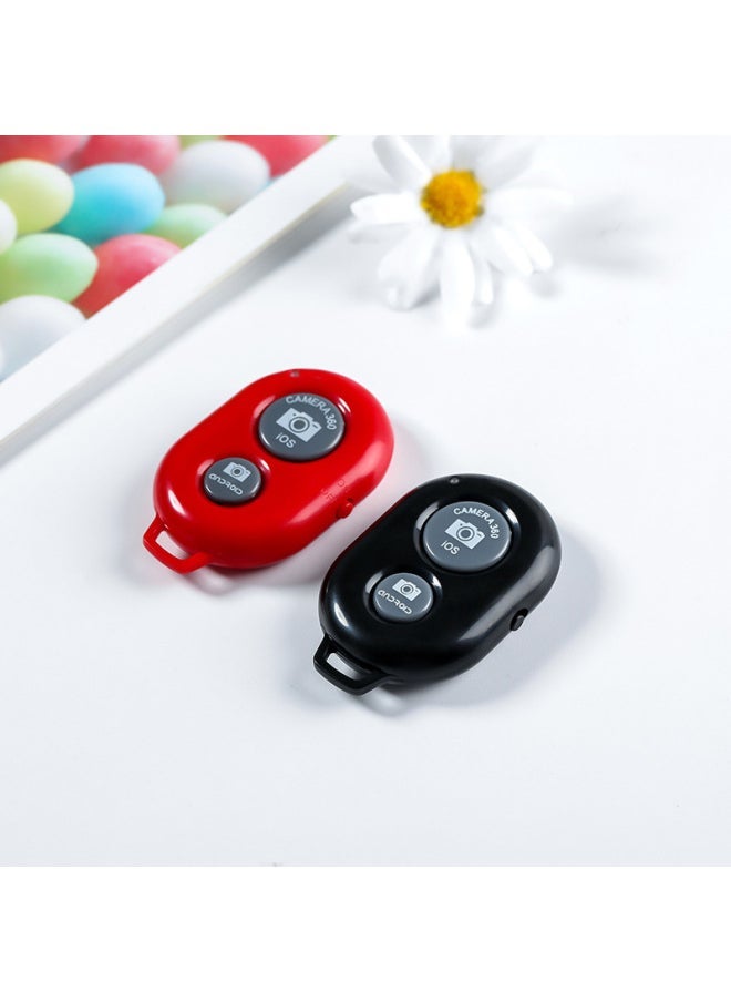 Digital Computer Bluetooth Selfie Device Portable Wireless Remote Control Camera Shutter Release Button For Photo Taking-Color:Single-button Self-timer Black-(PP Bag) - Image 3