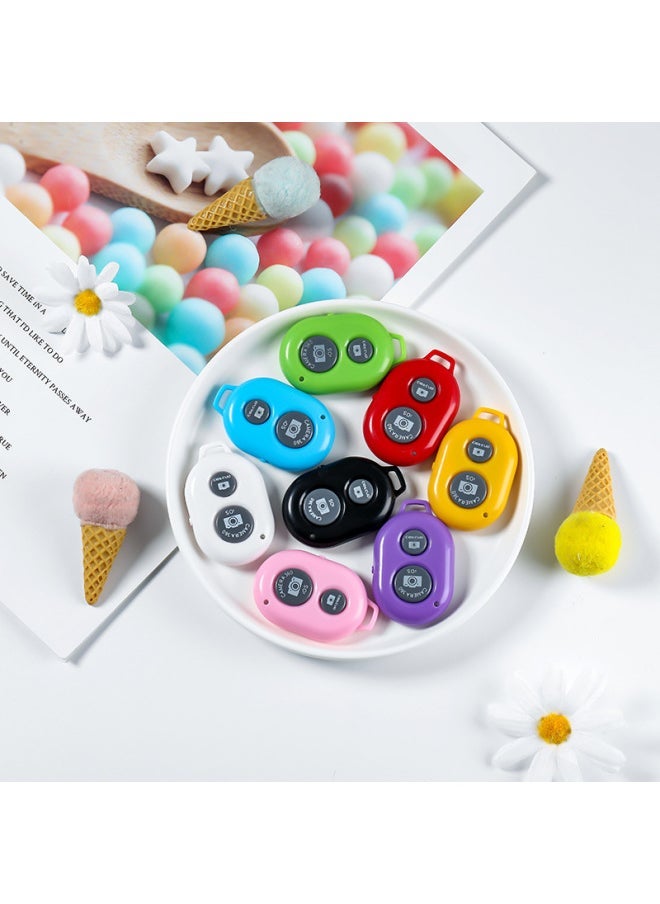 Digital Computer Bluetooth Selfie Device Portable Wireless Remote Control Camera Shutter Release Button For Photo Taking-Color:Single-button Self-timer Black-(PP Bag) - Image 4