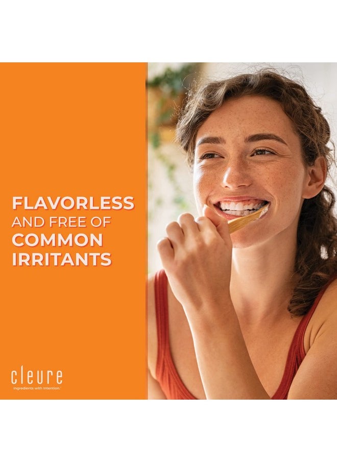 Cleure - Leure Original Natural Toothpaste Flavorfree Fluoridefree Helps Whiten With Xylitol For Fresh Breath Natural Great Taste For Children & Adults Mintfree (4Oz Tube) - Image 1