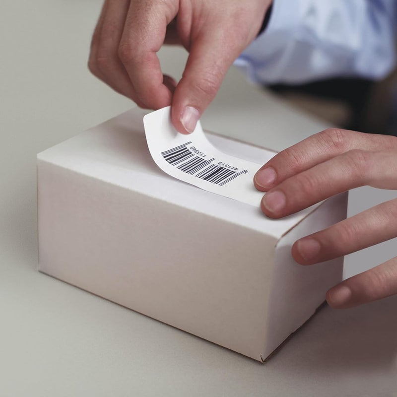 DYMO Authentic LW Barcode Labels for LabelWriter Printers, White, 3/4'' x 2-1/2'', 1 Roll of 450 Labels - Image 4