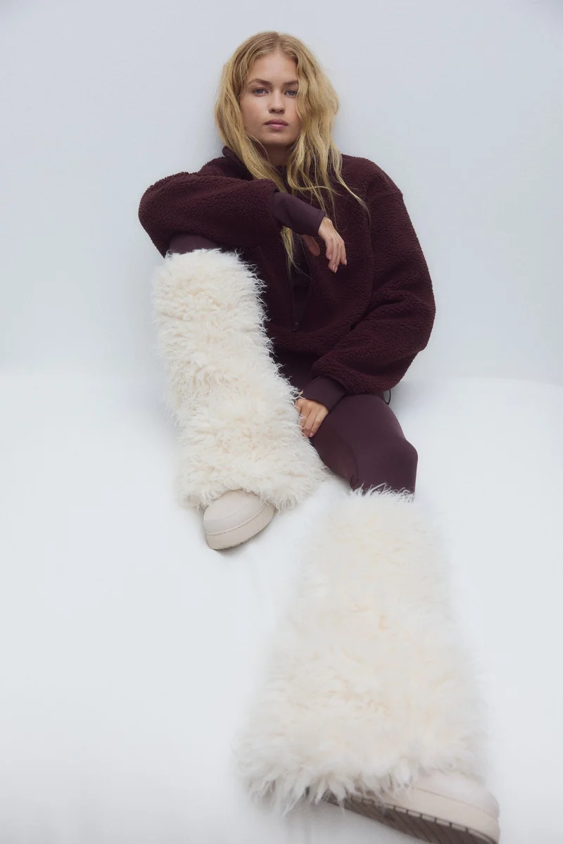 H&M Fluffy leg warmers