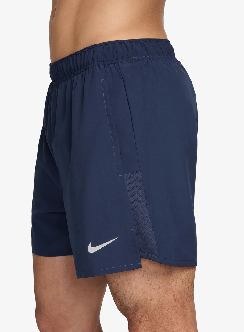 Nike MIDNIGHT NAVY/MIDNIGHT NAVY/BLACK/(REFLECTIVE SILV) 5" 2In1 Dri-Fit Challenger Shorts for Men | Best Price UAE