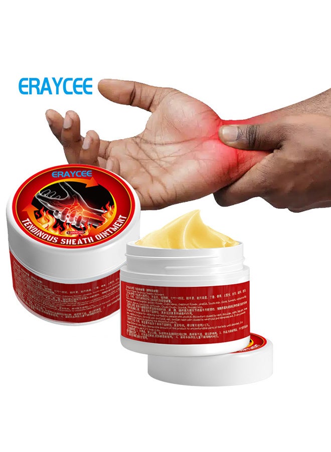 ERAYCEE 2Pieces Tendinous Sheath Ointment, Arthritis Cream, Repair Damaged Tendons, Joint Pain Relief Cream Hand Wrist Thumb Finger Muscle Sprain Knee Waist Ointment (10g+10g) - Image 1
