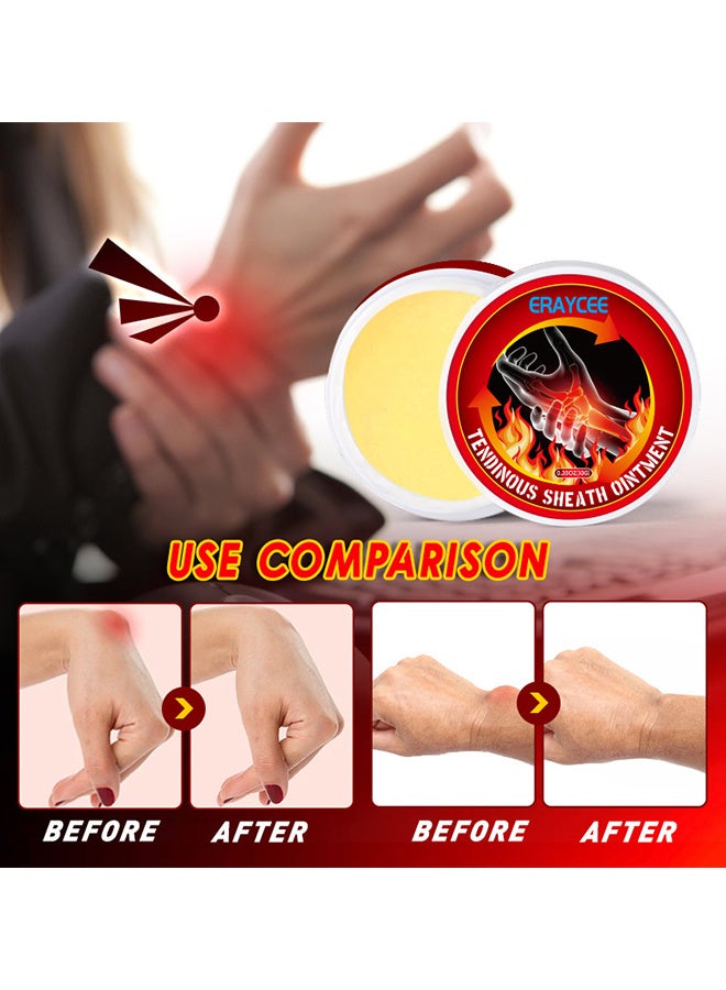 ERAYCEE 2Pieces Tendinous Sheath Ointment, Arthritis Cream, Repair Damaged Tendons, Joint Pain Relief Cream Hand Wrist Thumb Finger Muscle Sprain Knee Waist Ointment (10g+10g) - Image 4
