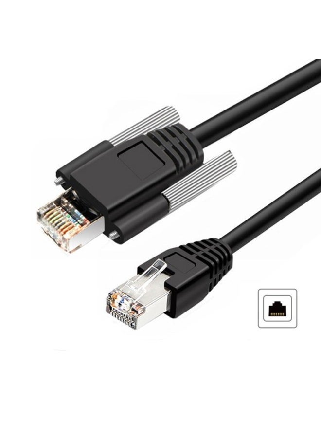 Generic Industrial Camera High-soft Network Cable Gigabit Bending-resistant RJ45 Shielded Drag Chain Waterproof Black Twisted Pair Network Cable Manufacturer-Color:35 M  - Image 1