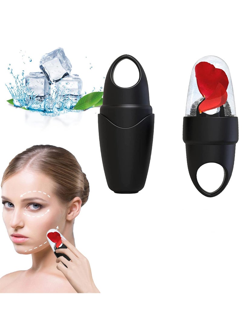 Zikra Small Cube Ice Roller For Face and Eyes Small Ice Roller Ice Cube for Eyes and Neck, Brightens Skin, Enhances Natural Glow, Reusable Facial, Facial Cryotherapy (Black) - Image 1