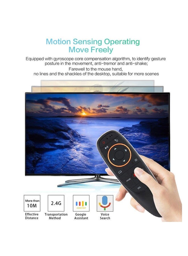 Zaboon Wireless Voice Control Handheld Remote Control For Pc Android-Samrt Tv Laptop Notebook Black - Image 2