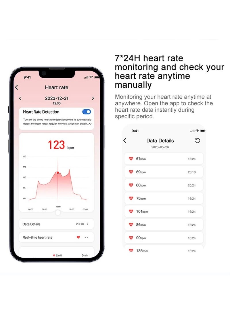 حلقة R02 الذكية ذات الغلاف المصنوع من التيتانيوم العسكري لمراقبة الصحة تحمل تصنيف مقاومة الماء IP68 و 3ATM وتتوفر بوضعيات رياضية متعددة (رمادي غامق، قطر 19.8 ملم) - Image 2