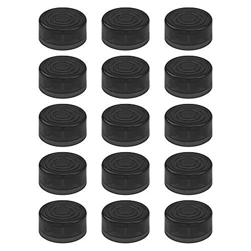 Yootones 15Pcs Yootones Guitar Effect Footswitch Topper,Foot Nail Cap Pedal Topper Compatible with Protection Cap Make Effect Footboard More Efficient Anti-Slip Surface (Black) - Image 1