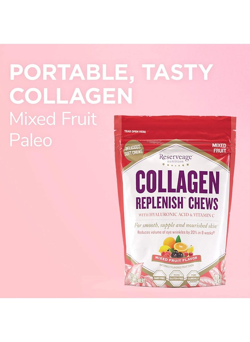 Pack Of 1 Collagen Replenish Chews, Skin And Nail Supplement Supports Collagen And Elastin Production, Gluten Free - 60 Softchews