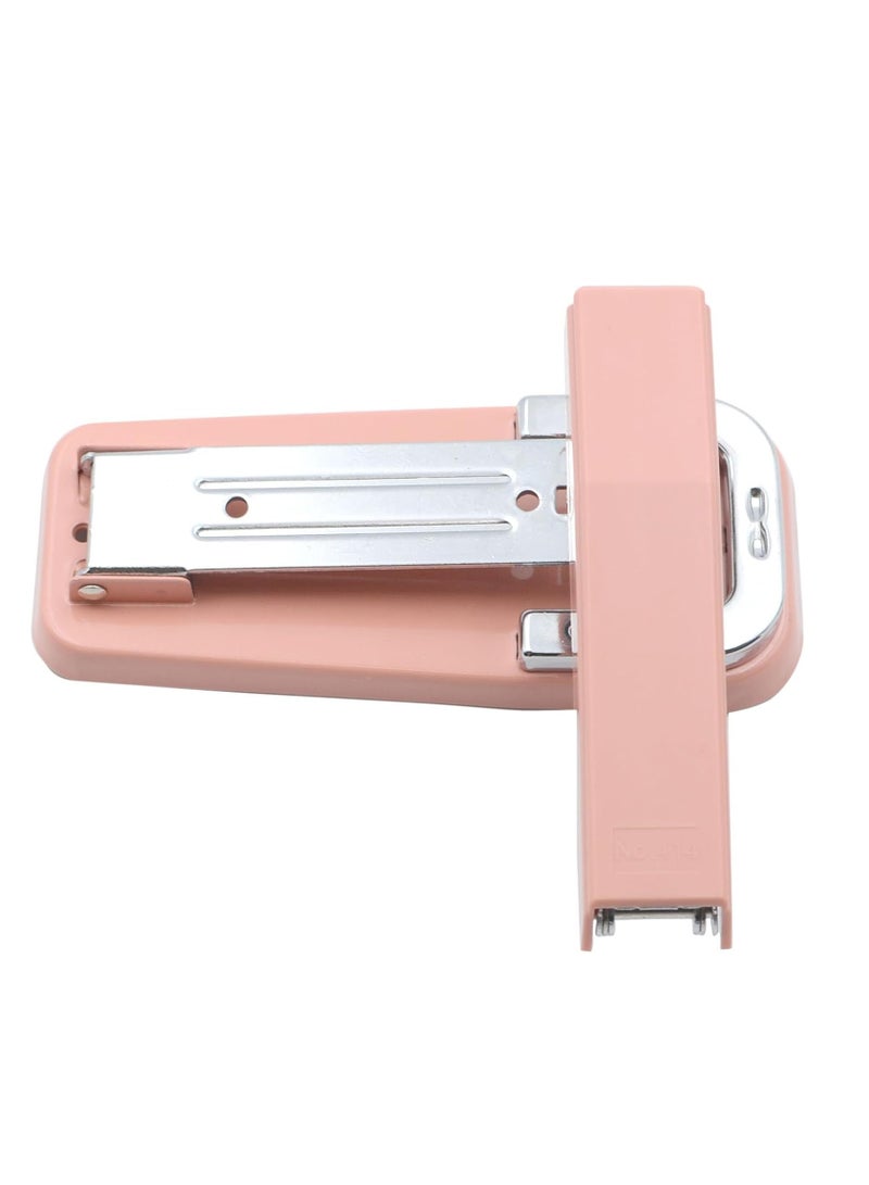 Generic Rotating metal heavy-duty stapler for manual binding, standard long stapler for office book binding supply (pink)  - Image 2