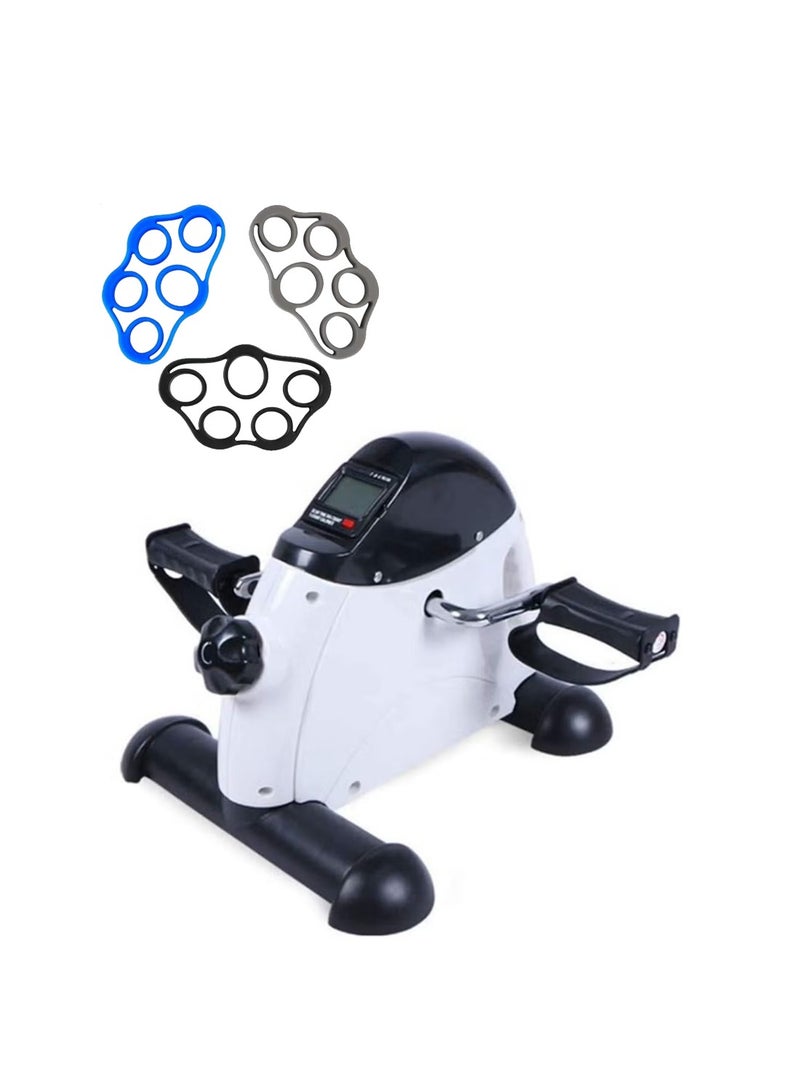 ALCOACH Mini Exercise Bike, Pedal Stepper Exercise Machine for Arm & Leg Pedal Exerciser with LCD Screen Displays Hand Grip - Image 1
