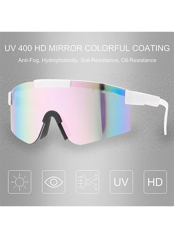 ركوب الدراجات نظارات شمسية، حماية الأشعة فوق البنفسجية الرياضة نظارات شمسية بلا إطار، مكافحة الوهج الرياضة العصرية نظارات UV400 لركوب الدراجات، الصيد، الجري، الغولف، الرياضات في الهواء الطلق - Image 4