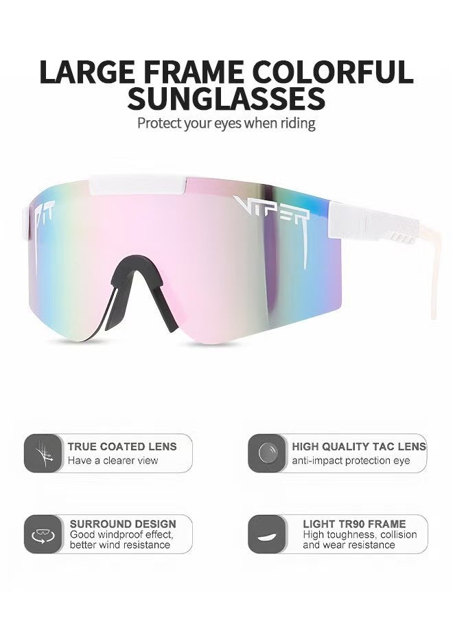 ركوب الدراجات نظارات شمسية، حماية الأشعة فوق البنفسجية الرياضة نظارات شمسية بلا إطار، مكافحة الوهج الرياضة العصرية نظارات UV400 لركوب الدراجات، الصيد، الجري، الغولف، الرياضات في الهواء الطلق - Image 5