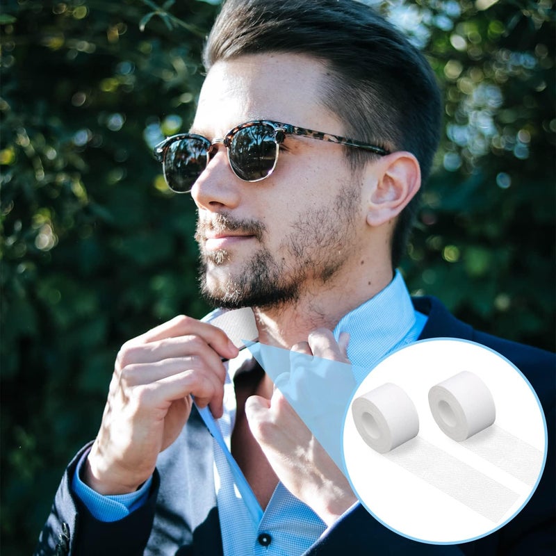 Storesto Storesto 2 Roll Collar Protector Neck Sweat Pad Antiperspirant Sticker Absorbing Sweat Pads nonwoven fabric Disposable SelfAdhesive Invisible Protection Hats Liner Caps Against Collar Sweat Stains - Image 2