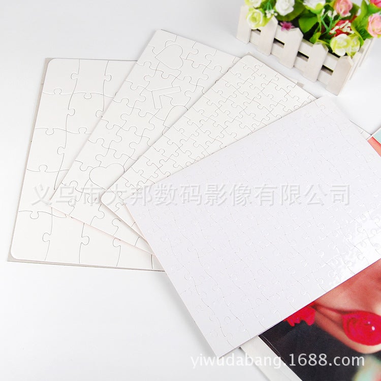 Thermal Transfer Blank Jigsaw Puzzle Personality Diy Jigsaw Puzzle Graduation Po Text Paper Jigsaw Puzzle - Image 4