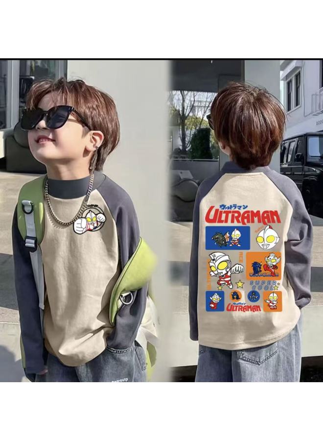 Boys' Thermal Base Layer Shirt, And Winter Children's Half-high Collar Long-sleeve T-shirt For Older Boys