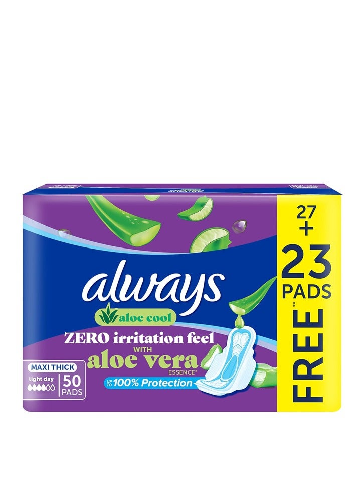 أولويز فوط ألو كول مع ألو فيرا 50 وسادة لايت داي - Image 1