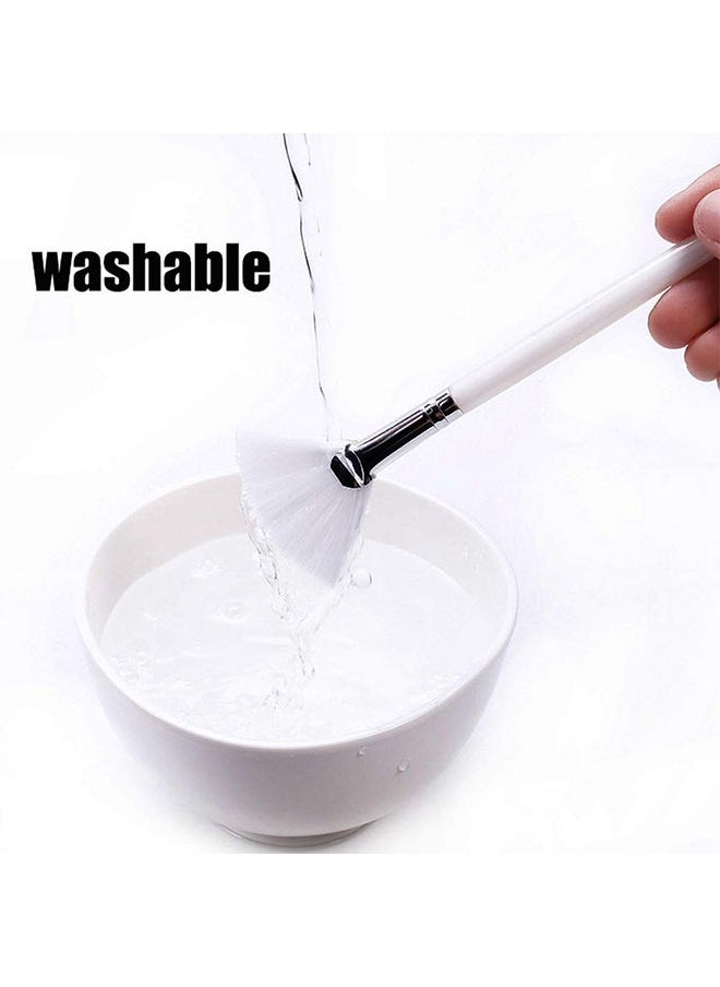 Ant 4-Piece Fan-shaped Face Makeup Brushes, Soft Makeup Mask Applicator Tools Esthetician Brush Cosmetic Tools for ​Face Mask Skin Care Mud  - Image 3