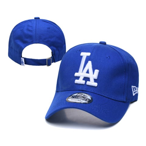 [La Los Angeles Dodgers] قبعة شمسية ذات قمة للحماية من الشمس مطرزة مخصصة للأزواج للهواء الطلق قبعة شمسية للشارع وقبعة هيب هوب