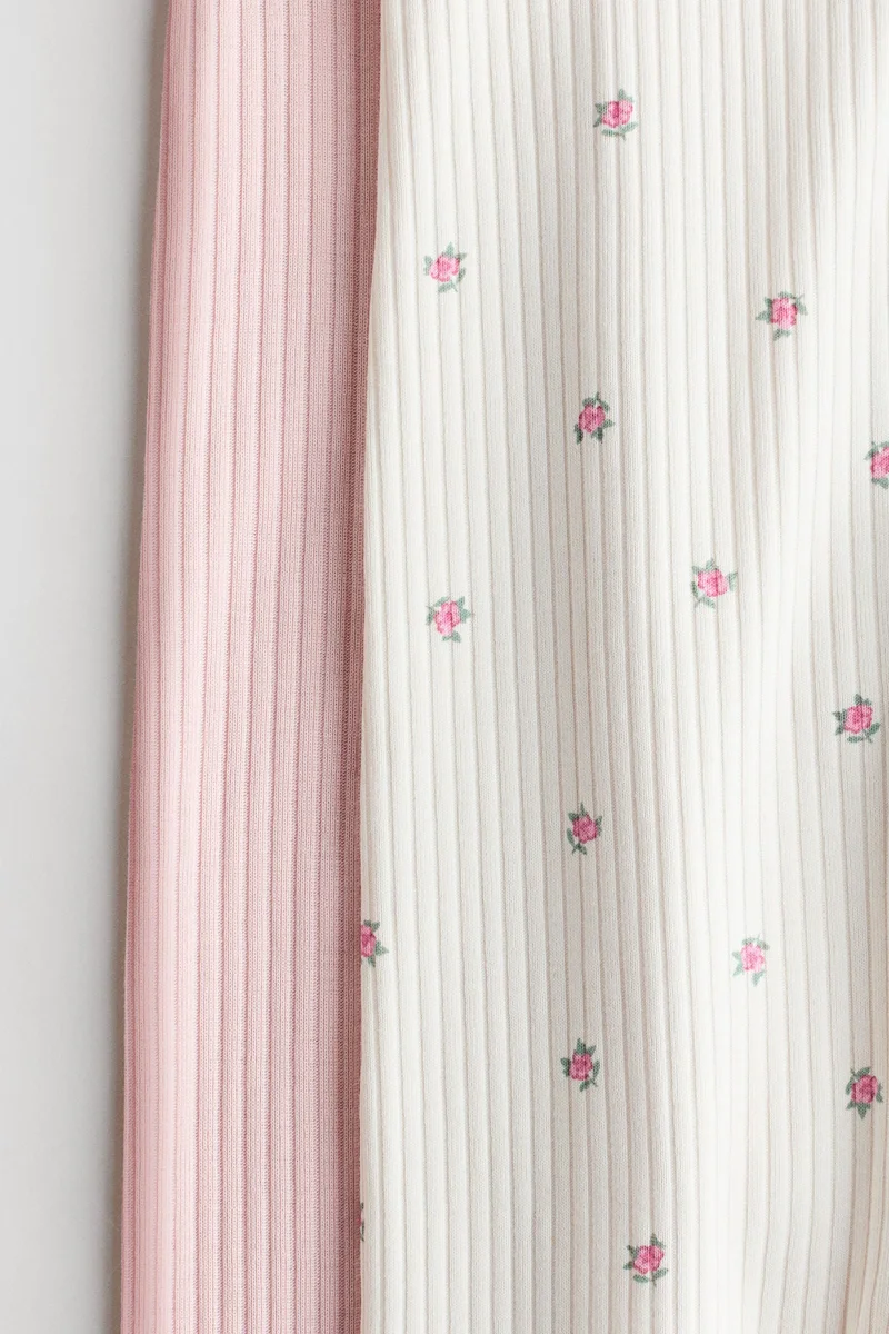 اتش اند ام أفرول نوم من القطن - عبوة من قطعتين