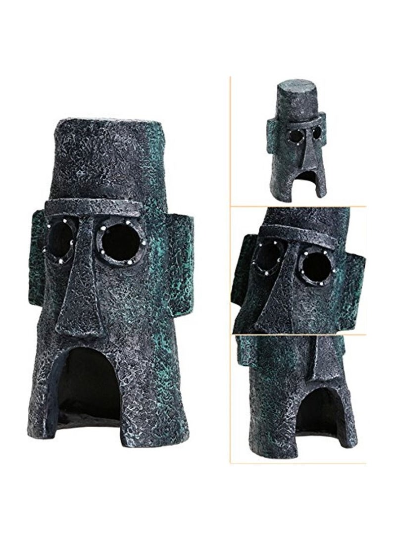 Generic 3Pcs Fish Tank Aquarium Decor Squidward House Pineapple Cartoon House Home Ornaments Aquarium Accessories  - Image 5