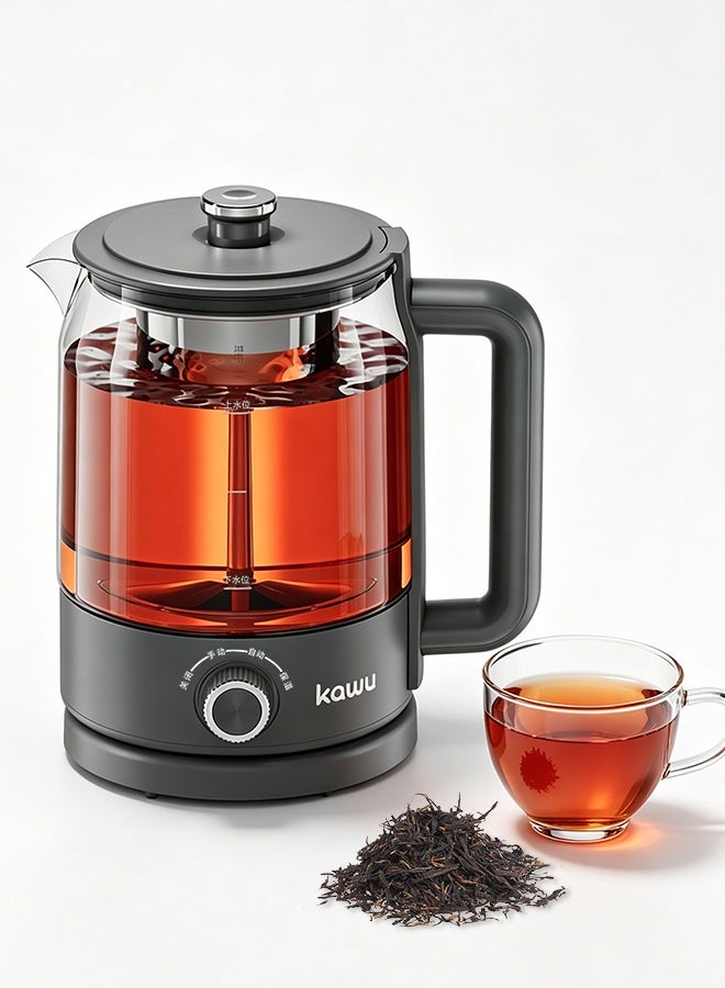 Kawu New Tea Kettles, Steam-Spray Tea Kettles, 1.2-liter kettles, 600W, rotary knob, with keep-warm function, rapid heating, designed specifically for tea lovers, perfect for home and office use - Image 1