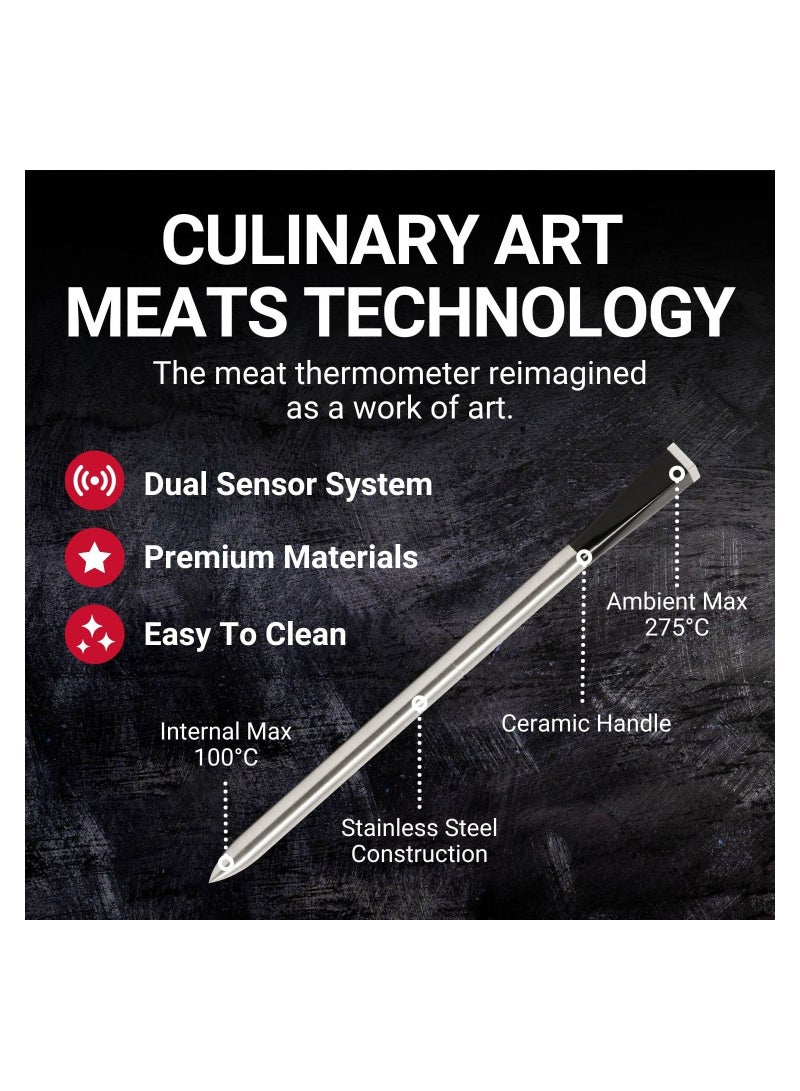 Meater Plus Smart Meat Thermometer with Bluetooth, 165ft Wireless Range for the Oven, Grill, Kitchen, BBQ, Smoker, Rotisserie - Image 5