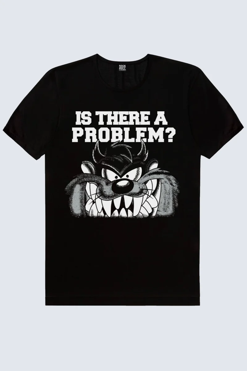روك اند رول Taz Problem Black Men's T-Shirt