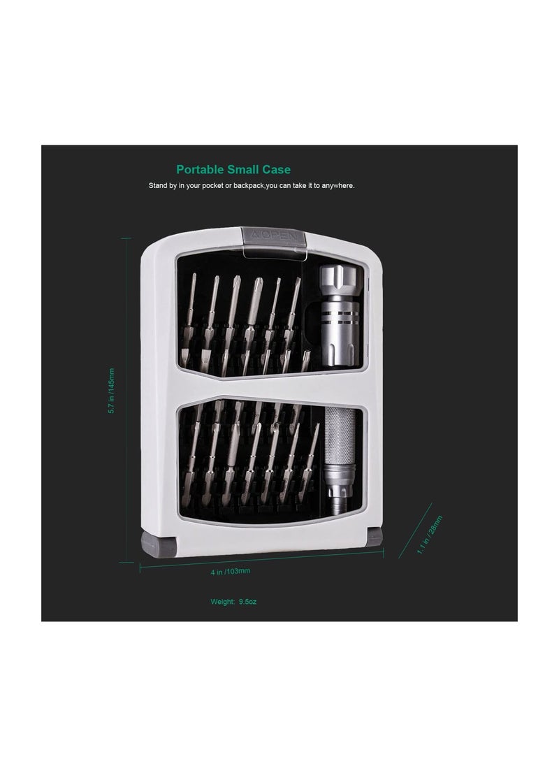KASTWAVE - Magnetic Precision Screwdriver Set, 22 in 1 Small Screwdriver Set, Premium Professional Mini Screwdriver Set for Repairing Eyeglasses Watches Electronics Computer - Image 1