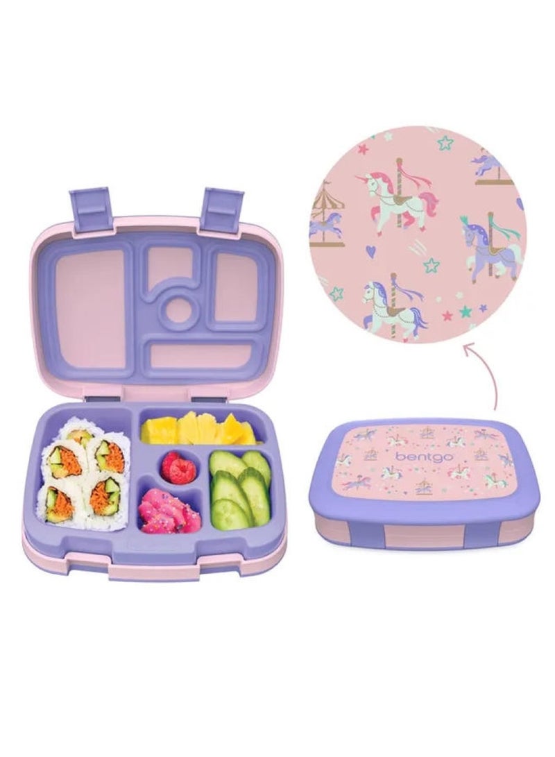 بنتجو مطبوعات للأطفال لصندوق الغداء كاروسيل يونيكورنز - Image 3