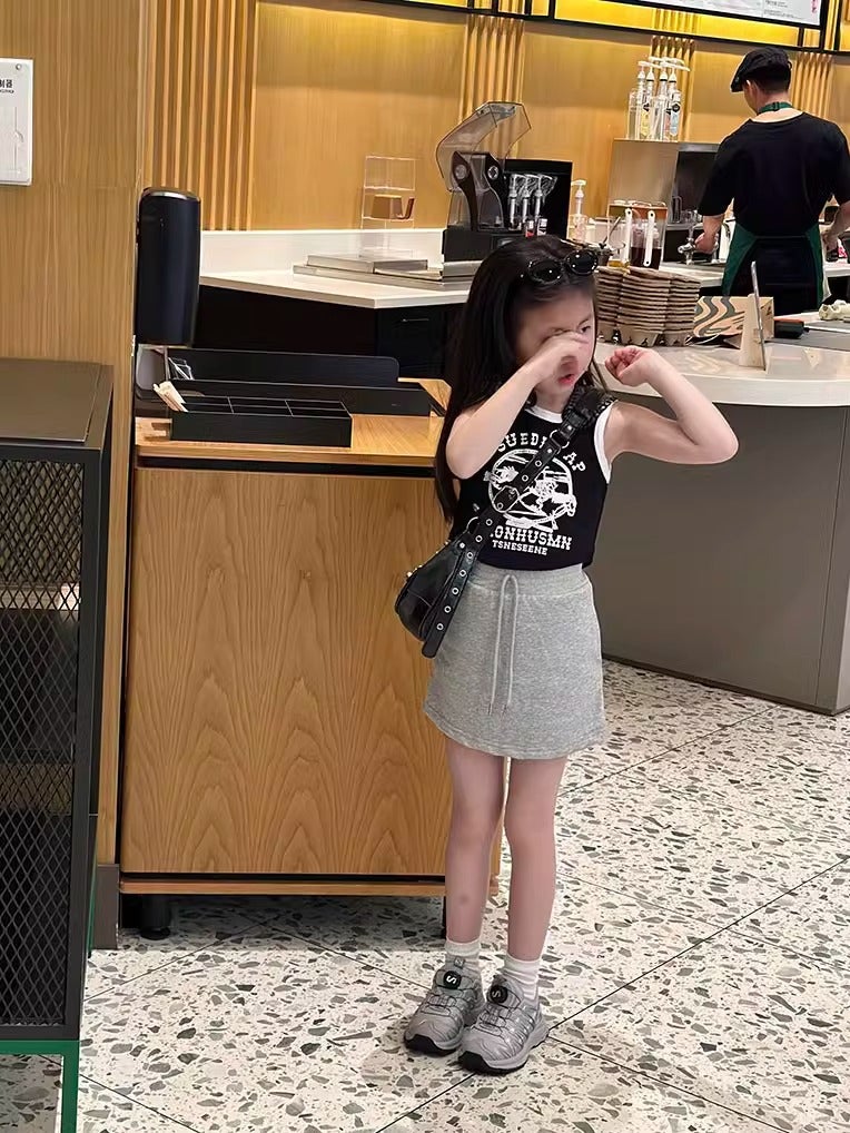 Girl'S Skirt Summer Fashionable Western-Style Big Boy Girl'S Casual Hip Skirt Children'S Slim A- Line Short Skirt - Image 3