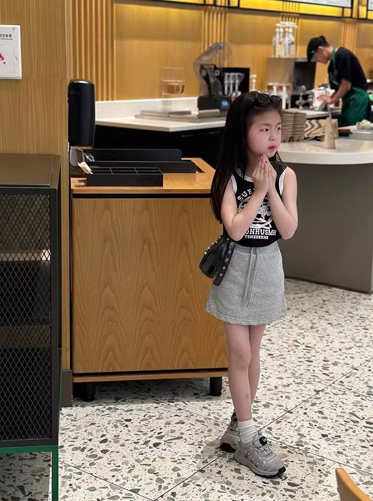 Girl'S Skirt Summer Fashionable Western-Style Big Boy Girl'S Casual Hip Skirt Children'S Slim A- Line Short Skirt - Image 2