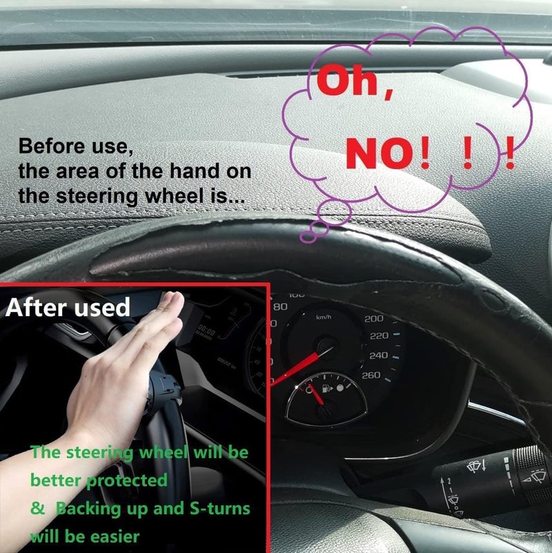 NowExp Car Accessories Universal Steering Wheel Spinner Metal Car Power Handle Spinner Steering Wheel Knob for All Vehicles Universal Driving Helper Booster - Image 3