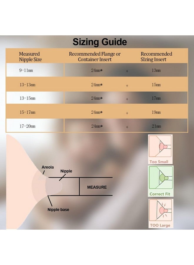 TUICARE 4pcs (24mm/28mm) Flange Inserts for Breast Pumps Elvie, Willow, Lansinoh, Medela, Willow Go, Momcozy, Mom Cozy, Ainsir, Lapoy Momcozy M5 Replacement Parts - Image 5