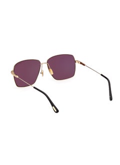 TOM FORD Unisex UV Protection Square Sunglasses - FT099430A58 - Lens Size: 58 Mm  - Image 3