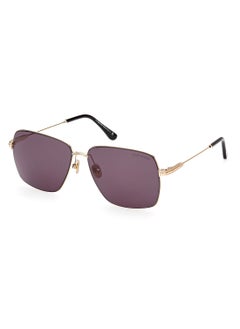 TOM FORD Unisex UV Protection Square Sunglasses - FT099430A58 - Lens Size: 58 Mm  - Image 1