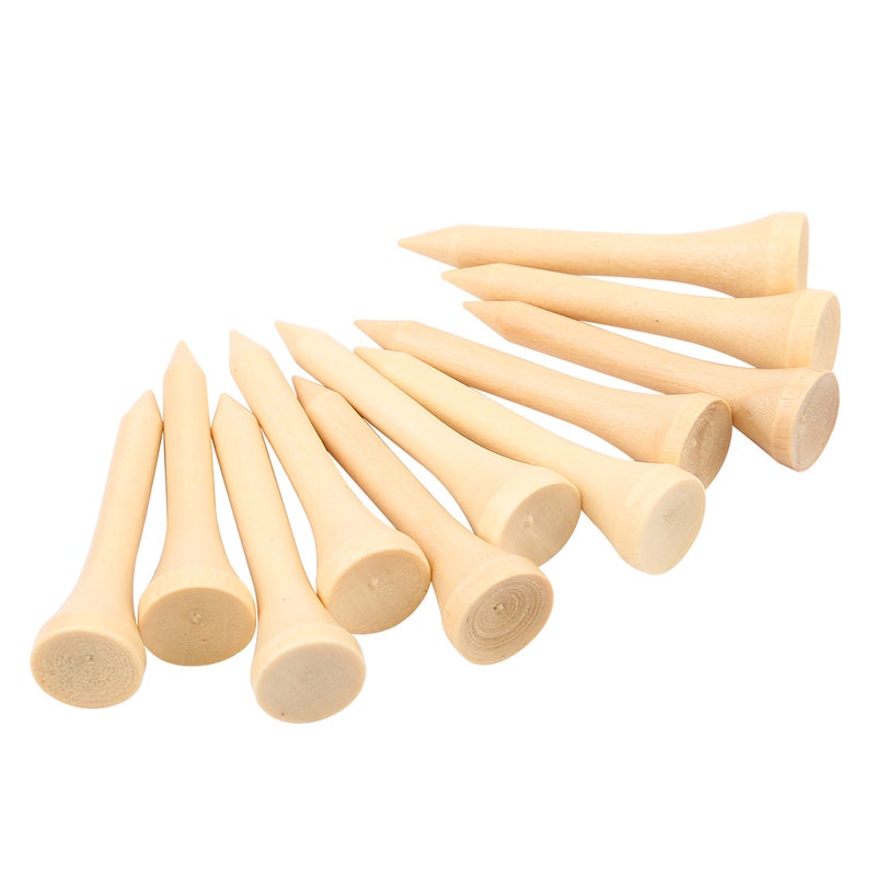 Wooden Golf Tees 3.25 Inch: Biodegradable Eco-Friendly Pack - Protects Driver & Boosts Distance, Adjustable Height for Easy Ball Positioning for Golf Practice Driving Range & Training Aids - Image 1