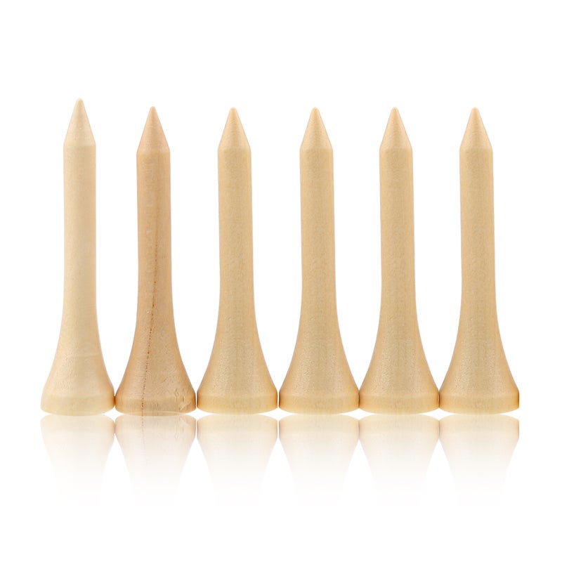 Wooden Golf Tees 3.25 Inch: Biodegradable Eco-Friendly Pack - Protects Driver & Boosts Distance, Adjustable Height for Easy Ball Positioning for Golf Practice Driving Range & Training Aids - Image 5