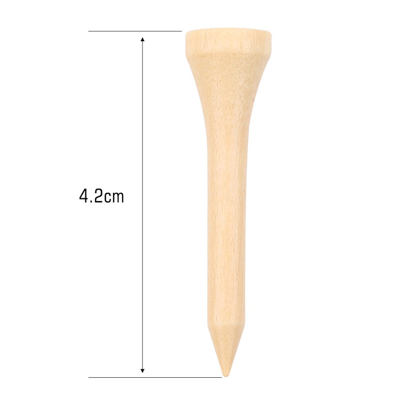 Wooden Golf Tees 3.25 Inch: Biodegradable Eco-Friendly Pack - Protects Driver & Boosts Distance, Adjustable Height for Easy Ball Positioning for Golf Practice Driving Range & Training Aids - Image 3