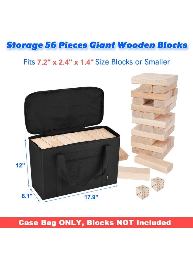 COSMOS Cosmos Stacking Game Storage Bag Compatible With Giant Tumble Tower, Replacement Carry Case for 56 Pcs Large Tumbling Timber, Organizer Tote for Wooden Blocks (NOT Included)  - Image 2