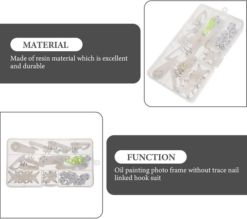 39 قطعة مجموعة تعليق صور متينة مع علاقات طوب لعرض إطار الحائط - Image 5