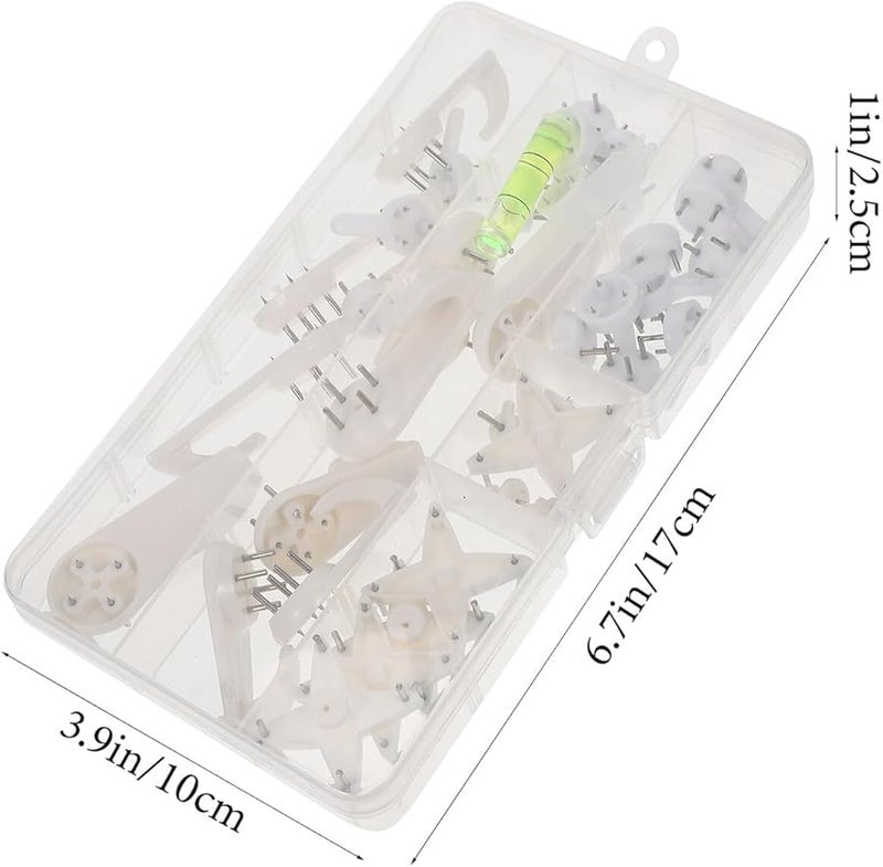 39 قطعة مجموعة تعليق صور متينة مع علاقات طوب لعرض إطار الحائط - Image 3