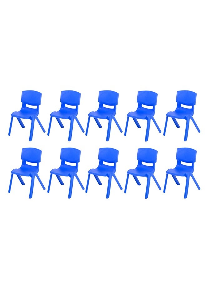 JSAITOYS 10-Piece Kids Chair For Home And School Use Blue  - Image 1