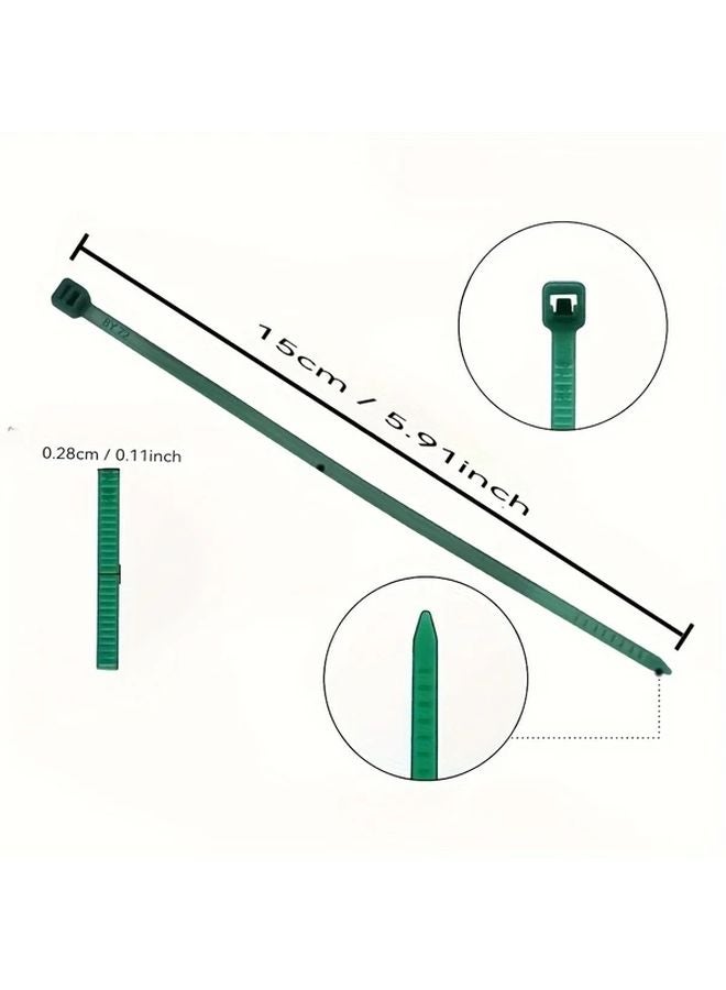 100pcs Red Heavy Duty Nylon Cable Zip Ties Self Locking Heat Resistant Durable - Image 4