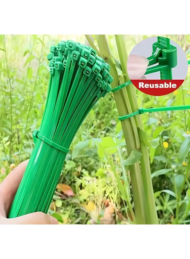 100pcs Red Heavy Duty Nylon Cable Zip Ties Self Locking Heat Resistant Durable - Image 2