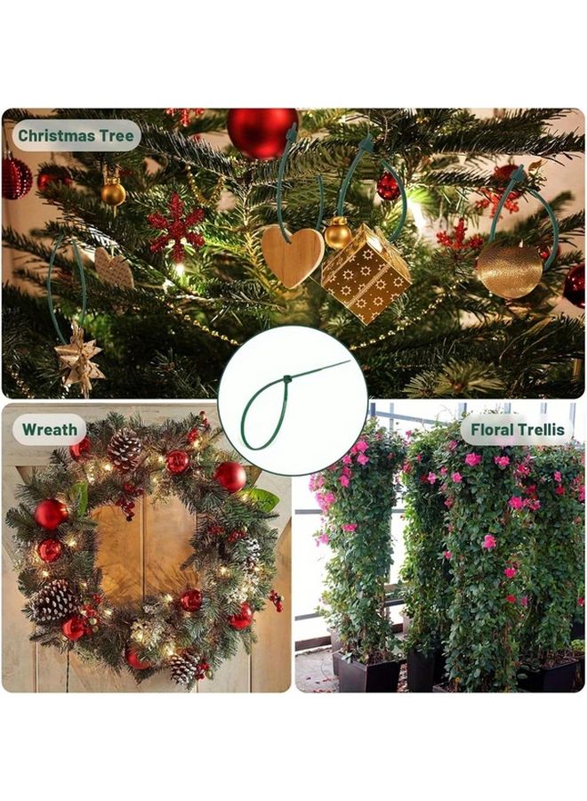 100pcs Red Heavy Duty Nylon Cable Zip Ties Self Locking Heat Resistant Durable - Image 5