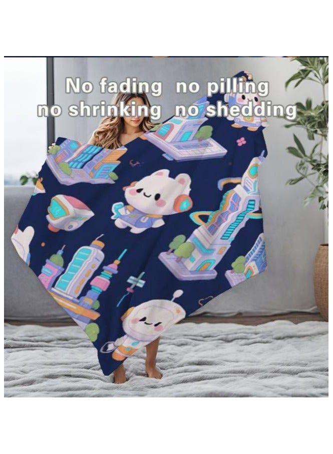 general Baby and children's cartoon flannel thin blanket (warm and comfortable, suitable for sleep, game use) 70cm*100cm - 609 - Image 3