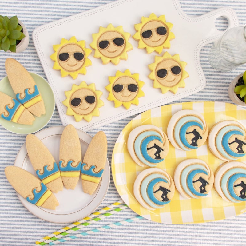 Bakerlogy مجموعة من 3 قواطع ملفات تعريف الارتباط تحت عنوان (التصميمات: Surfer Surfboard and Sunshine) 3 قطع - BakerLogy - Image 3