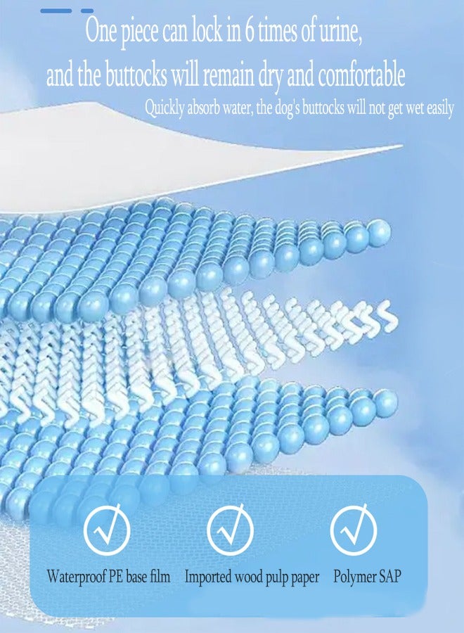 Generic Pet Diapers For Dogs,Disposable Pet Diapers,For Female Dogs,Absorbent Soft And Diapers,Super Absorbent Leak-Proof Female Puppy Diapers,Xs Size,10pcs  - Image 5